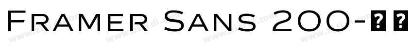 Framer Sans 200字体转换 Framer Sans 200字体转换